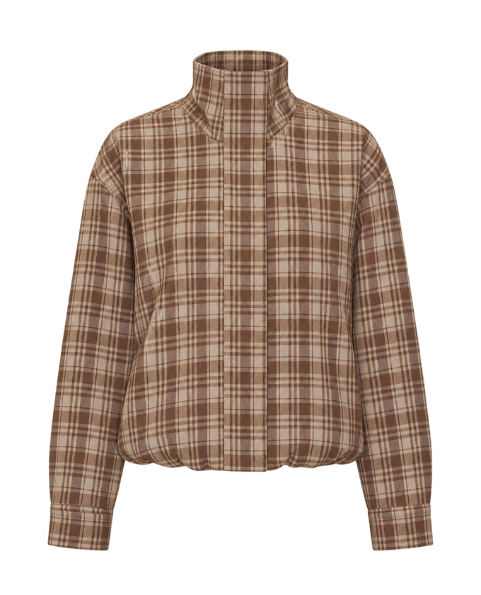 Cooper Jacket in Brown Plaid, product cutout