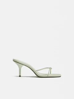 Reformation Cooper Heeled Sandal, Jelly Mint
