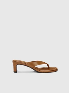 Reformation Jessie Block Heel Sandal, Toffee