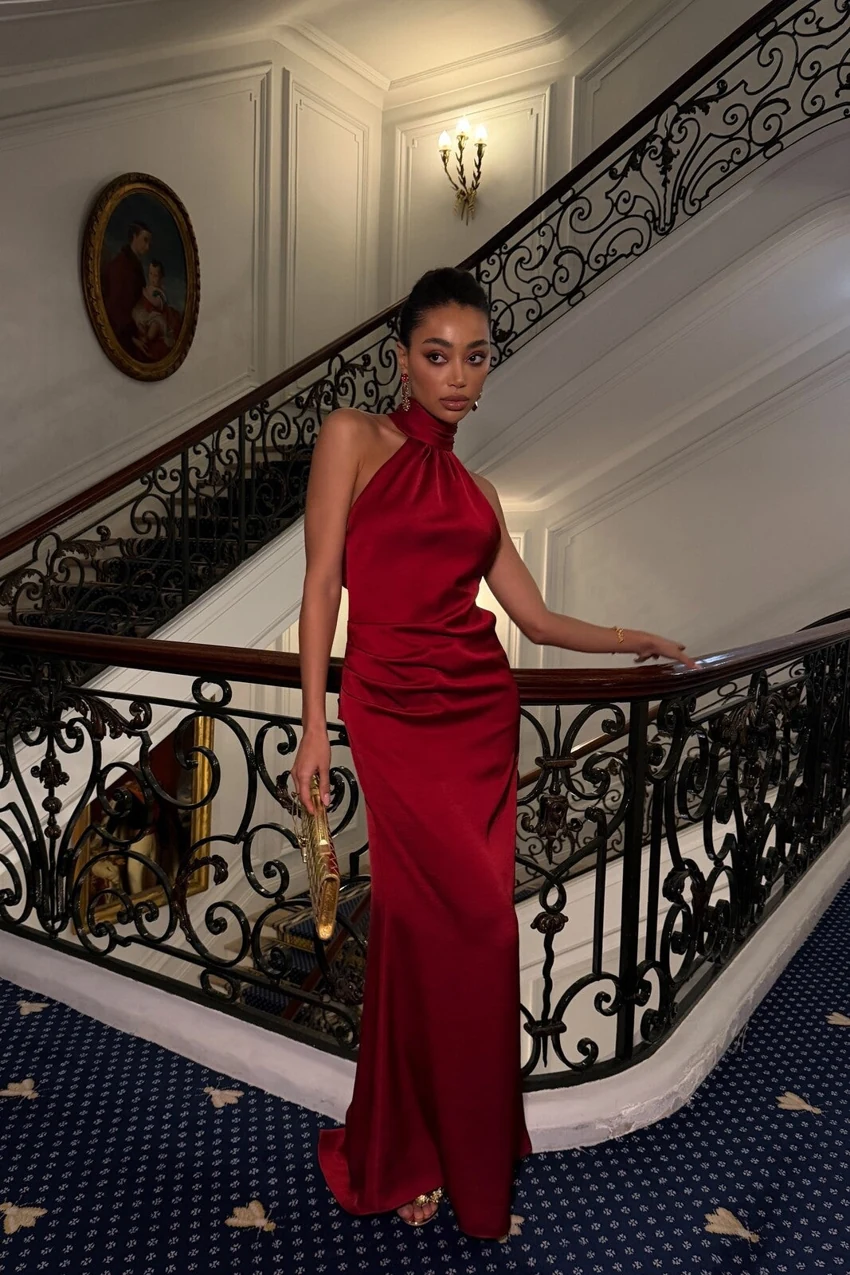 KAOA Aurora Bordeaux Gown in Bordeaux: official retailer product photograph