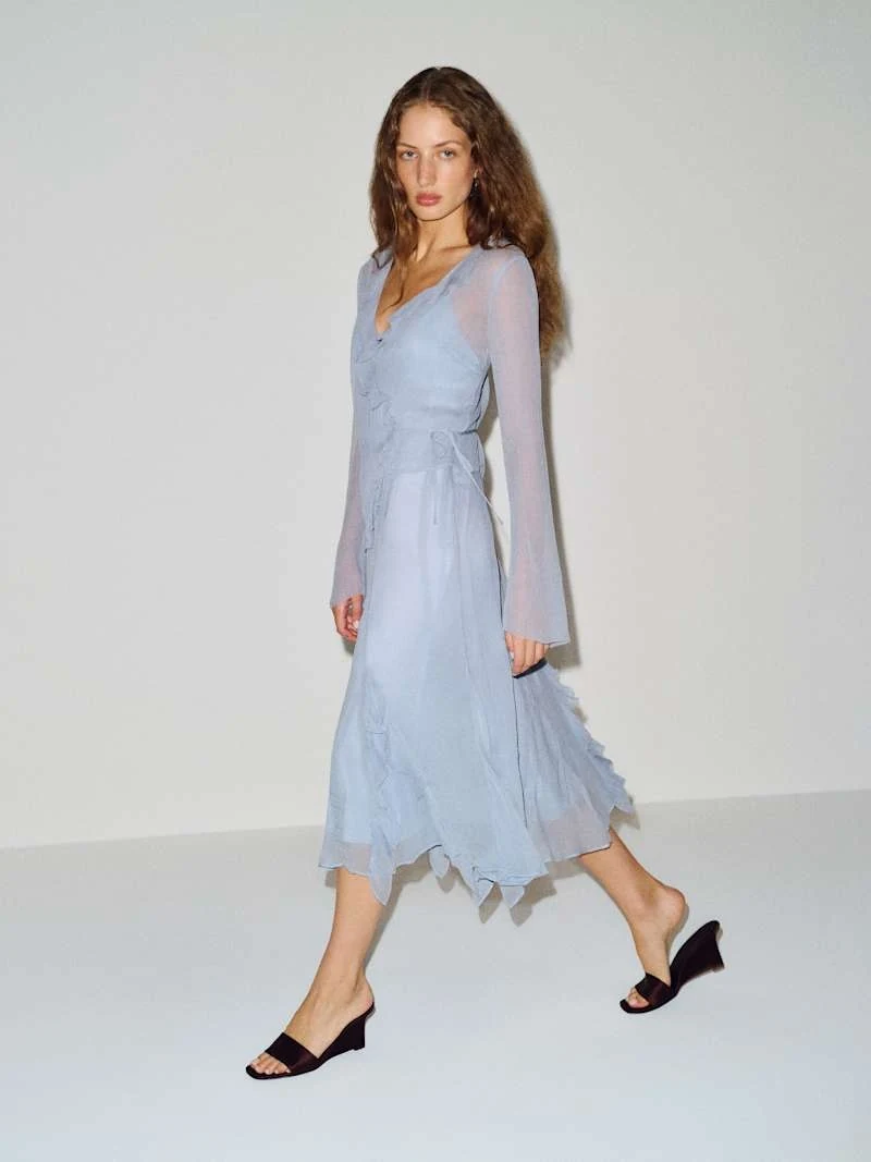 Reformation Dahlia Two Piece in Cloud Blue: official retailer product photograph